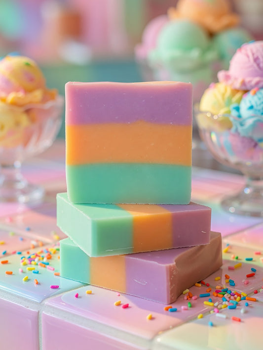Rainbow Sherbet Soap